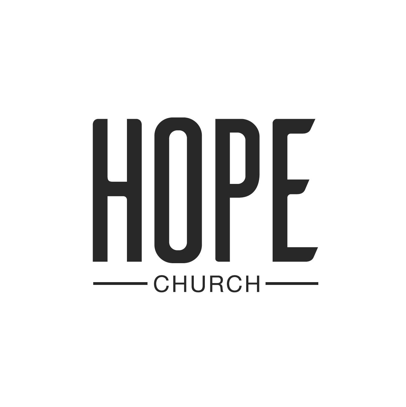 Hope Church Logo Black On White